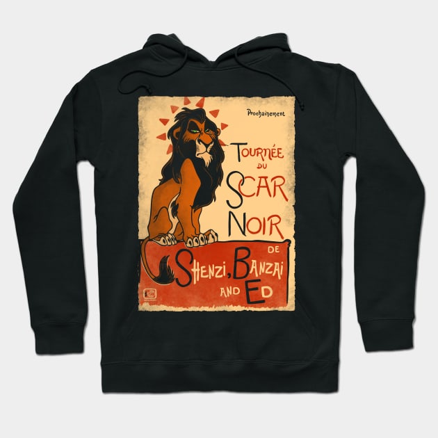 Le Scar Noir Hoodie by Barbadifuoco